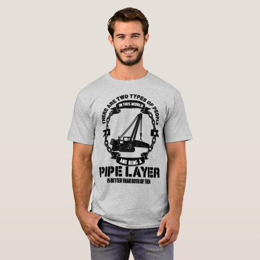 Pijplaag T-shirt (Voorkant volledig)