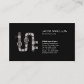 Pijplaagfitter loodgieterswerk visitekaartje (Voorkant)