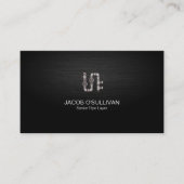 Pijplaagfitter loodgieterswerk visitekaartje (Voorkant)