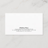 Pijplaagfitter loodgieterswerk visitekaartje (Achterkant)