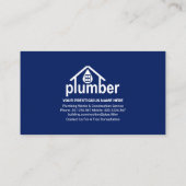 Pijpleiding Blauwe waterleiding Visitekaartje (Achterkant)