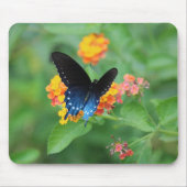 Pijpleiding/Blauwe Zwavelstaaf op een ventilator Muismat (Voorkant)