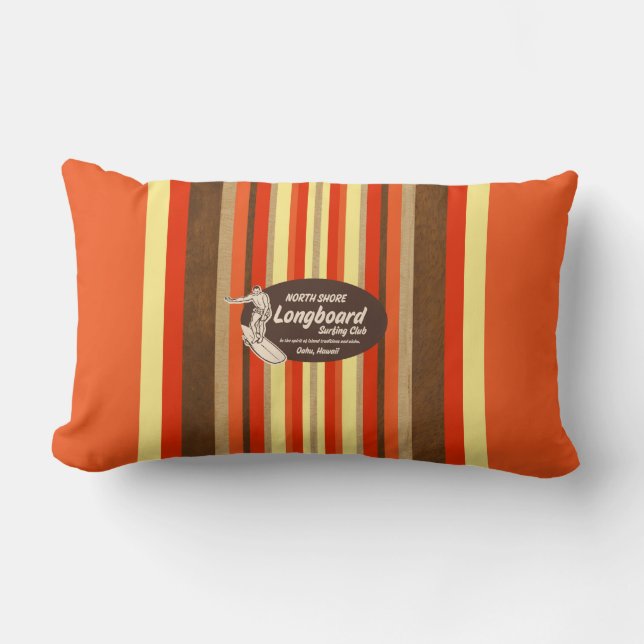 Pijpleiding Hawaii Surfboard Omkeerbare lumbar Pil Kussen (Voorkant)