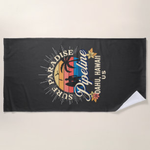 Pijpleiding Oahu Hawaii Beach voor Surfer T-Shirt Strandlaken