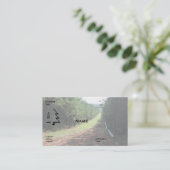 Pijpleiding rechtdoor visitekaartje (Staand voorkant)