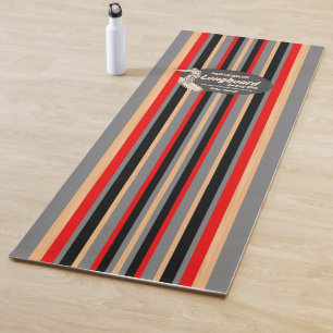 Pijpleiding Surfboard Hawaiian Striped Grey Yogamat