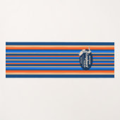 Pijpleiding Surfboard Hawaiian Striped Royal Blue Yogamat (Voorkant (horizontaal))