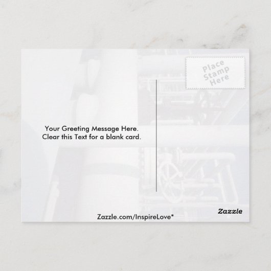 Pijpleiding voor aardolieraffinaderij briefkaart (Achterkant)