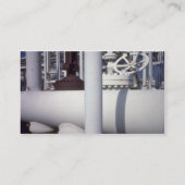 Pijpleiding voor aardolieraffinaderij visitekaartje (Achterkant)