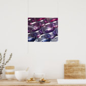 Pijpleidingen en petrischaaltjes met vloeistoffen poster (Keuken)