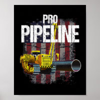 Pijpleidingslassers VS vlag zijboom pijp Trump GIF