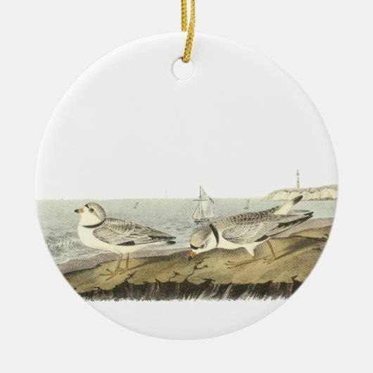Pijpliefhebber, John Audubon Keramisch Ornament (Voorkant)
