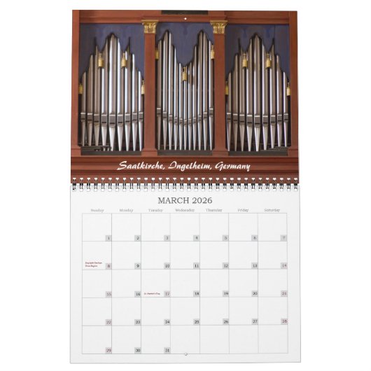 Pijporgaankalender Afsluiten #2 Kalender (Mar 2026)