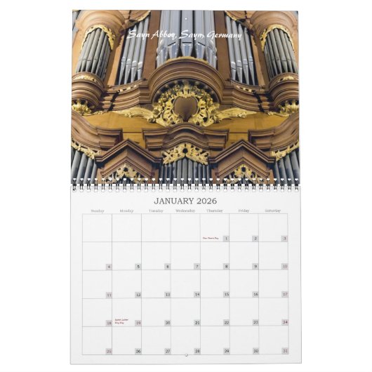 Pijporgaankalender Afsluiten #2 Kalender (Jan 2026)