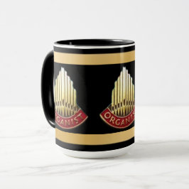 Pijporgel Facade Organist Cadeau Mok