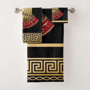 Pijporgel Gevel Logo Organist Cadeau / Gast  Bad Handdoek