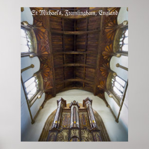Pijporgel in Framlingham Church, VK Poster