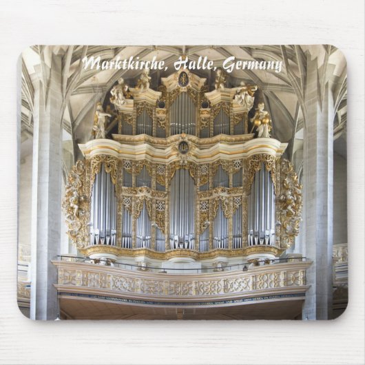 pijporgel in Marktkirche, Halle mousepad Muismat (Voorkant)