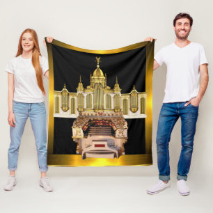 Pijporgel, Organist Cadeau Accent Fleece Deken
