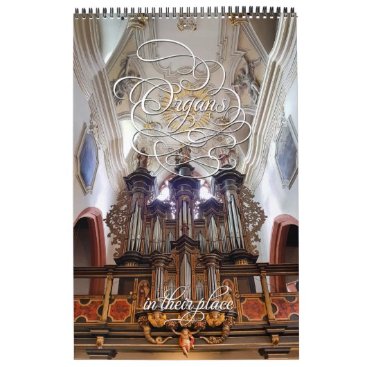 Pijporgels op hun plaats verticale kalender (Hoes)