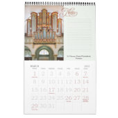 Pijporgels op hun plaats verticale kalender (Mar 2027)