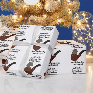 Pijproken Genieten van de goede vibes Pijproken Cadeaupapier