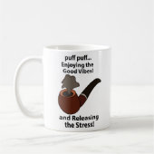 Pijproken Genieten van de goede vibes Pijproken Koffiemok (Links)