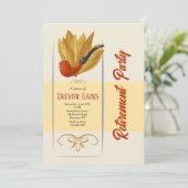 Pijproker Pensioenfeest Kaart (Staand voorkant)