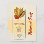 Pijproker Pensioenfeest Kaart (Voorkant / Achterkant)