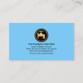 Pijpsysteem Blauwe golven Visitekaartje (Achterkant)