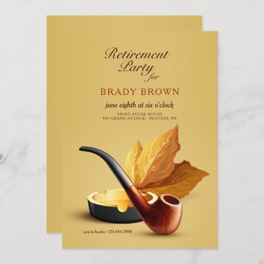 Pijptabak Kaart (Voorkant / Achterkant)