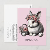 Pik blozend bloemenkabouter Pasen Bedankt Aangepas Briefkaart (Voorkant / Achterkant)