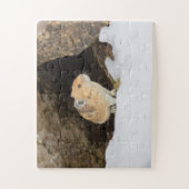 Pika in sneeuw legpuzzel (Verticaal)