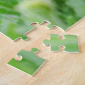 Pika met bladeren en bloemen in de mond legpuzzel (Zijkant)