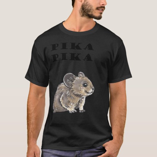 Pika Mouse - Dierenserie T-shirt (Voorkant)