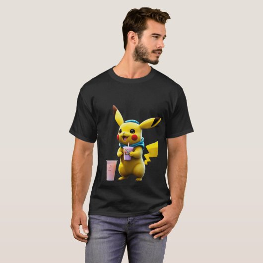 Pika-stijl: Electric Vibes T-shirt" T-shirt (Voorkant volledig)