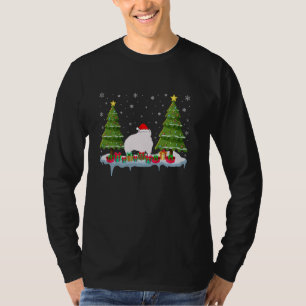 Pika Xmas Tree Lighting Mannen Vrouwen Lelijke Ker T-shirt