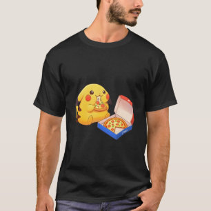 Pikachu Pizza Liefhebber T-shirt