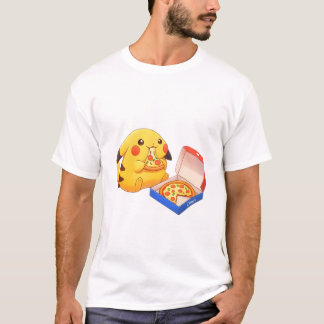 Pikachu Pizza Liefhebber T-shirt