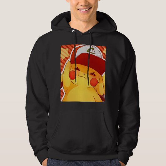 Pikachu Trainer Hoed Hoodie (Voorkant)