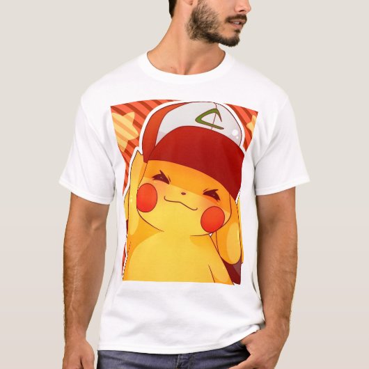 Pikachu Trainer Hoed T-shirt (Voorkant)