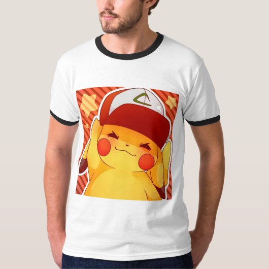 Pikachu Trainer Hoed T-shirt (Voorkant)
