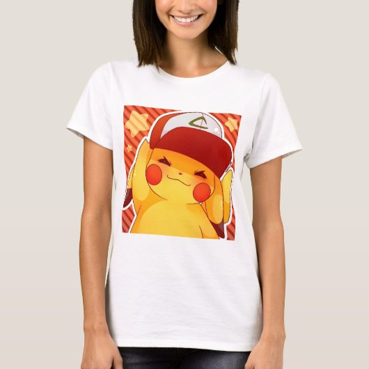 Pikachu Trainer Hoed T-shirt (Voorkant)