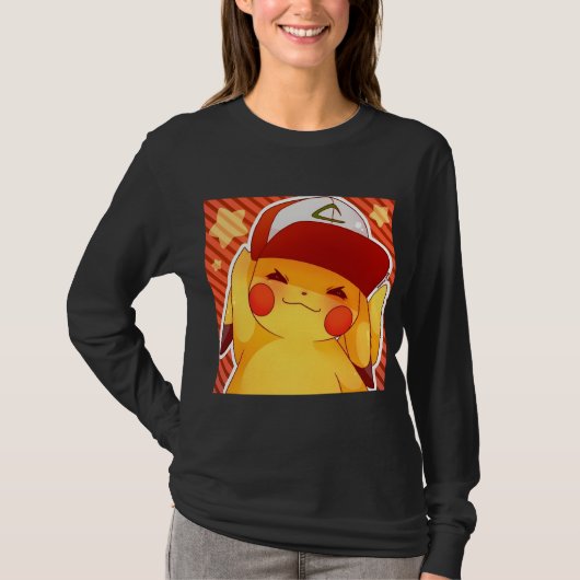 Pikachu Trainer Hoed T-shirt (Voorkant)