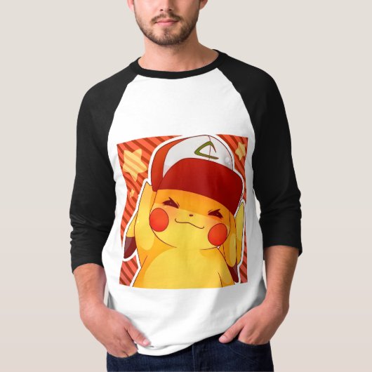 Pikachu Trainer Hoed T-shirt (Voorkant)