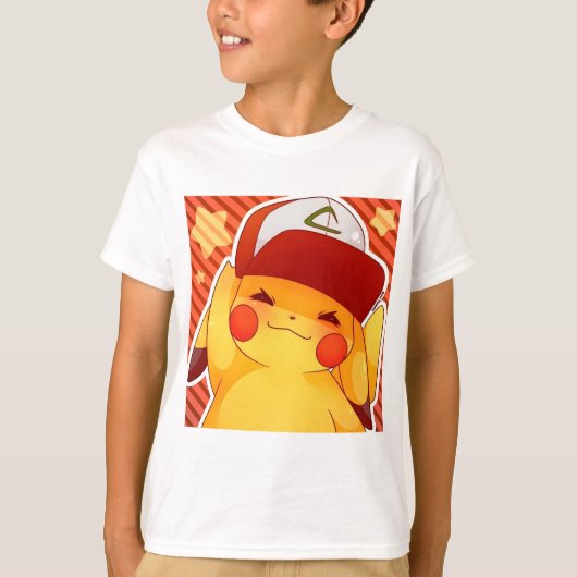 Pikachu Trainer Hoed T-shirt (Voorkant)
