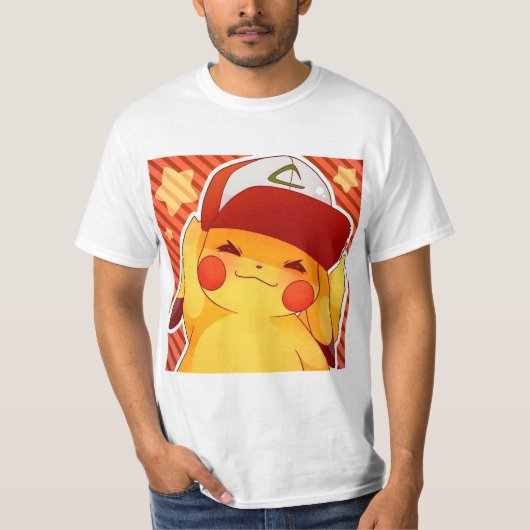 Pikachu Trainer Hoed T-shirt (Voorkant)