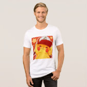 Pikachu Trainer Hoed Tri-Blend Shirt (Voorkant volledig)