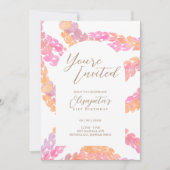 Pikake verjaardagsuitnodiging kaart (Voorkant)