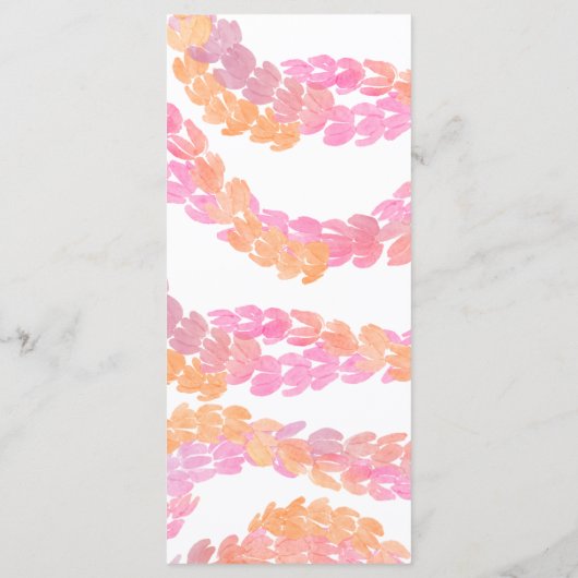 Pikake Wedding Menu (Achterkant)